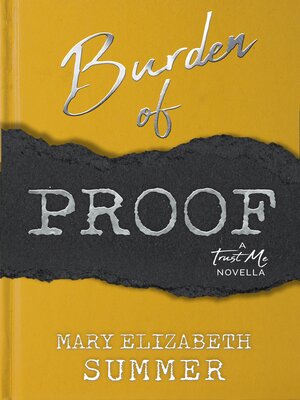 cover image of Burden of Proof